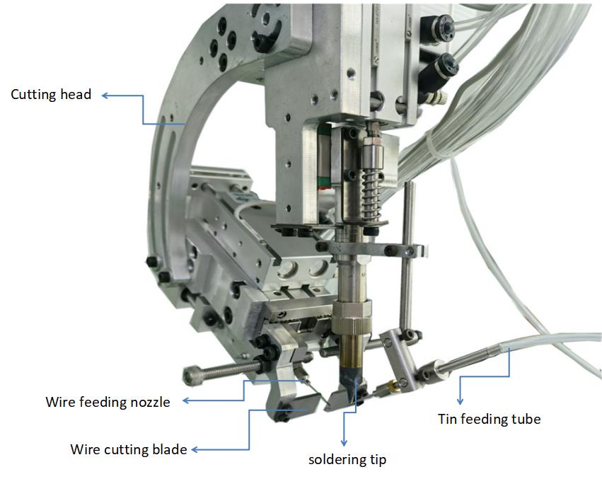 wire clipping machine máquina de recorte de alambre