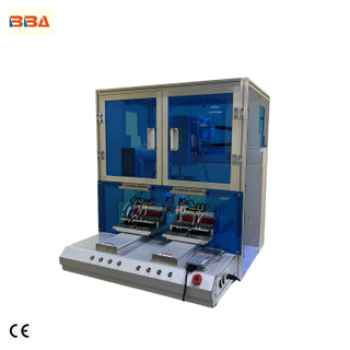 Máquina de soldadura automática de grado industrial con cubierta de seguridad y sistema de alimentación de estaño, utilizada en ensamblaje de PCB