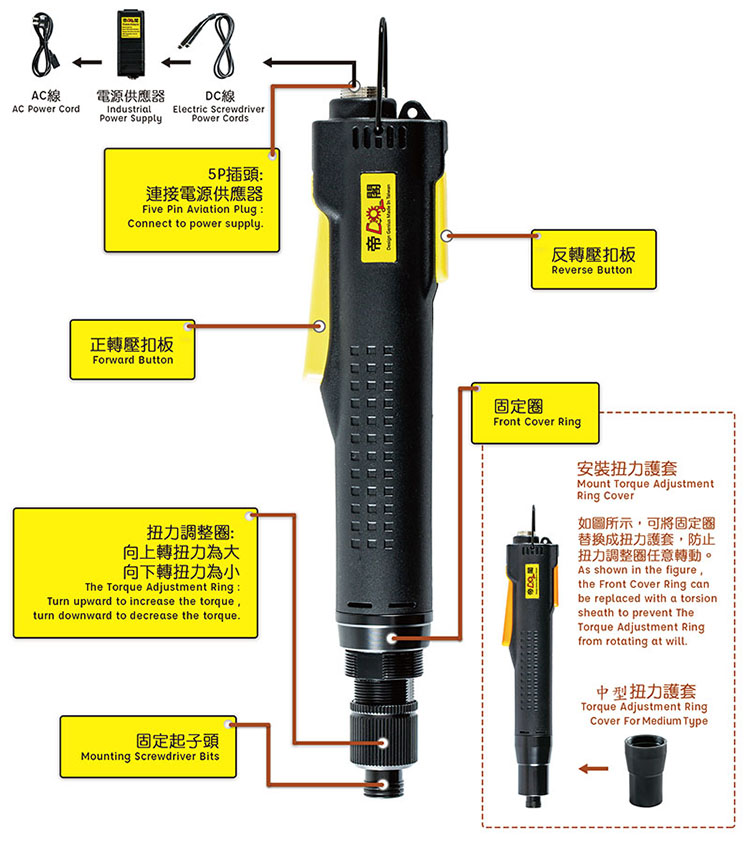 destornillador el&eacute;ctrico industrial
