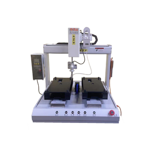 Sistema de soldadura robótica de plataforma de doble trabajo con punta de hierro único para PCB y soldadura de alambre