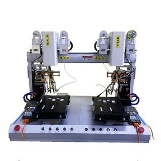 Máquina de soldadura Cabezal de hierro dual de doble soldadura para PCB con soldadura de alfileres largos