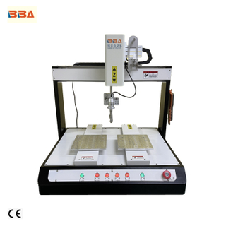 Máquina de soldadura de PCB Estilo de eje xyz con cubierta de seguridad y punta de hierro, ideal para soldadura LED