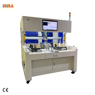 Máquina ensambladora de insertos roscados completamente automática con inspección visual CCD, alimentación automática, apriete de precisión con verificación de asiento y tapa de ensamblaje antidesalineación/antideformación.